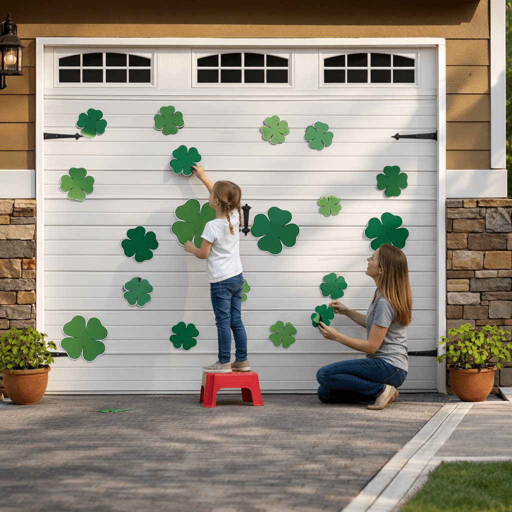 St Patrick's Shamrock Garage Magnets