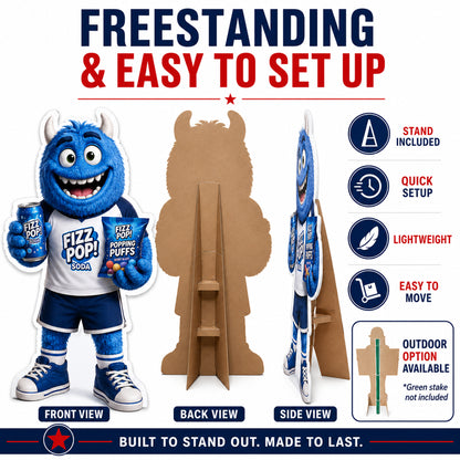 Custom Product Mascot & Retail Display Standup Cutouts