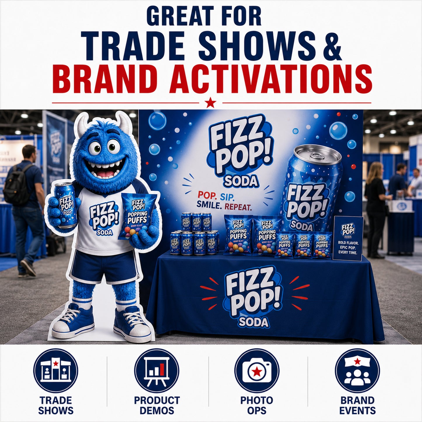 Custom Product Mascot & Retail Display Standup Cutouts
