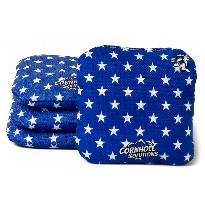 Stars and Stripes Cornhole Bags – Set of 8 All - Weather Flag Bags with Dual - Sided Stop & Go Control (16oz Regulation Weight)