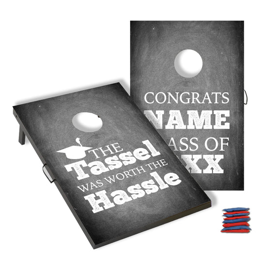 Custom Chalkboard Graduation Cornhole Bag Toss Game