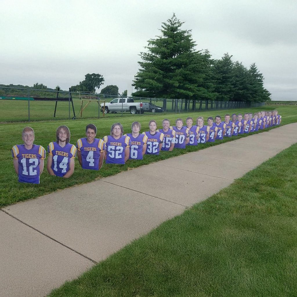 Team Player Photo Plastic Cutouts