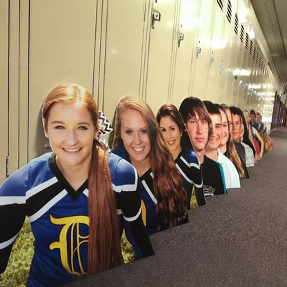 Team Player Photo Plastic Cutouts