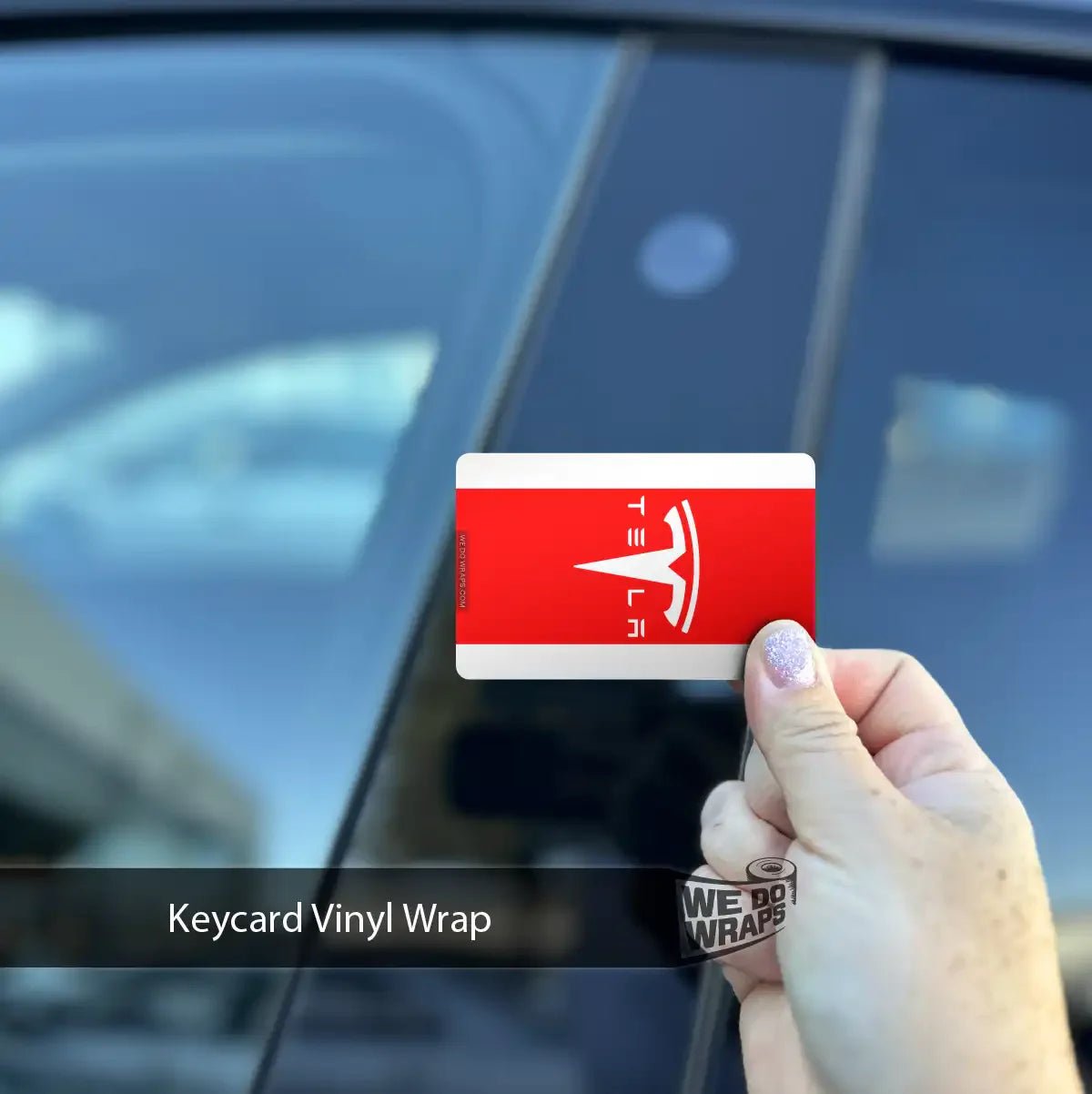 Tesla Flag Keycard Decal