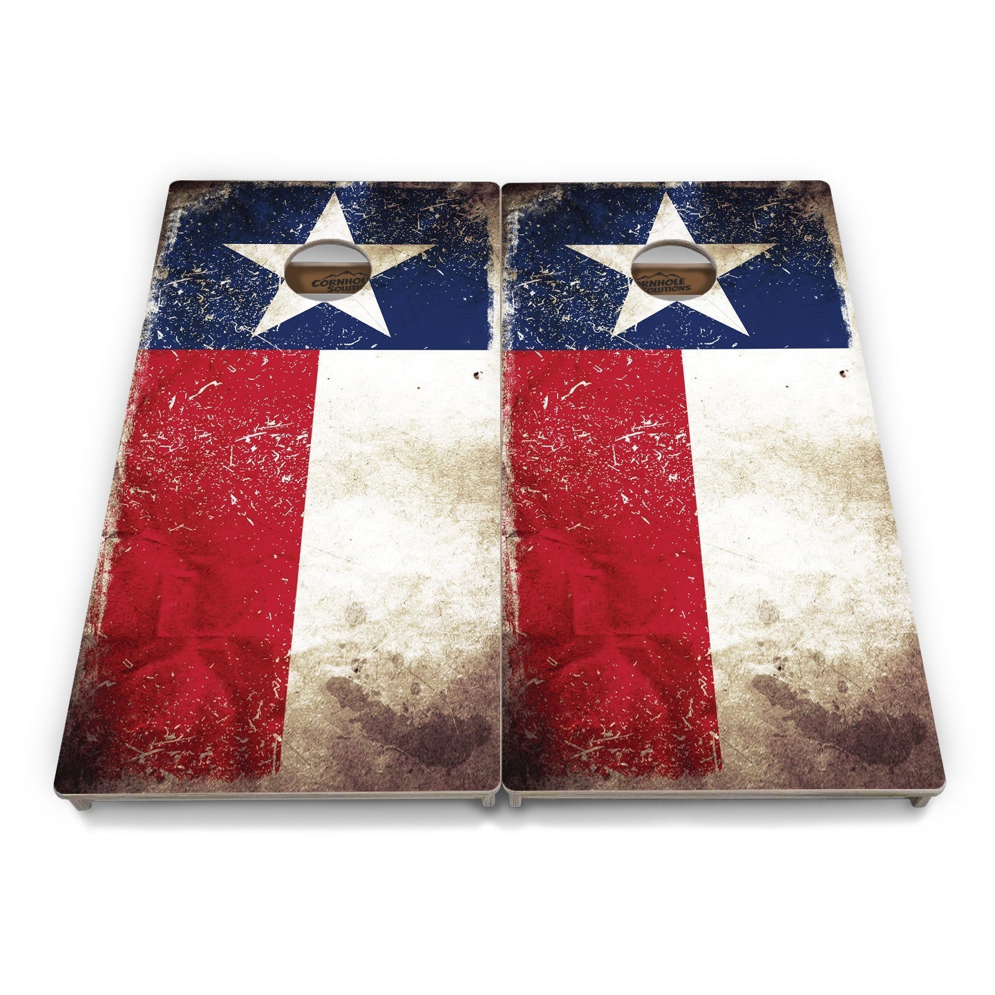 Texas Distressed Flag Cornhole Boards - Professional Tournament Series