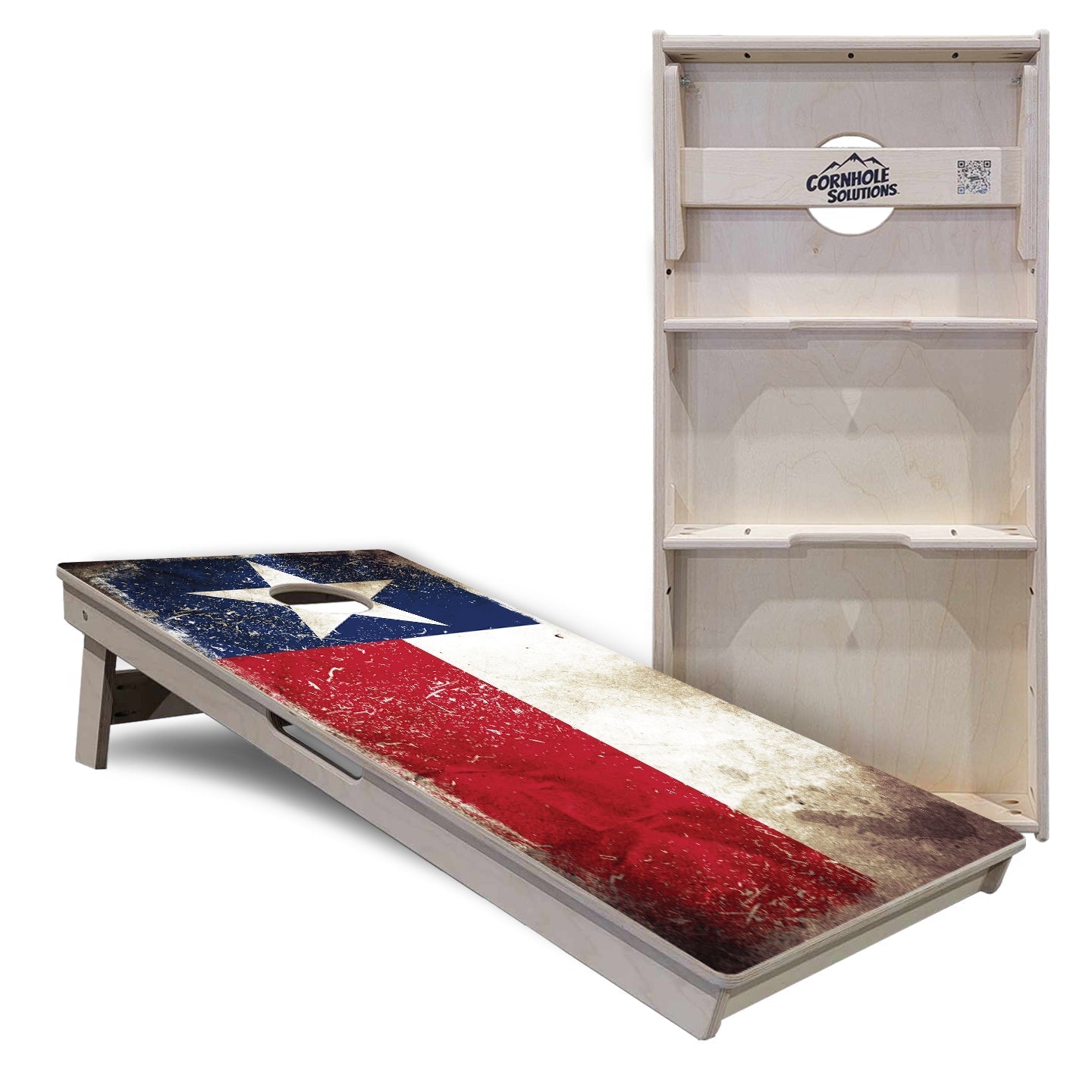 Texas Distressed Flag Cornhole Boards - Professional Tournament Series