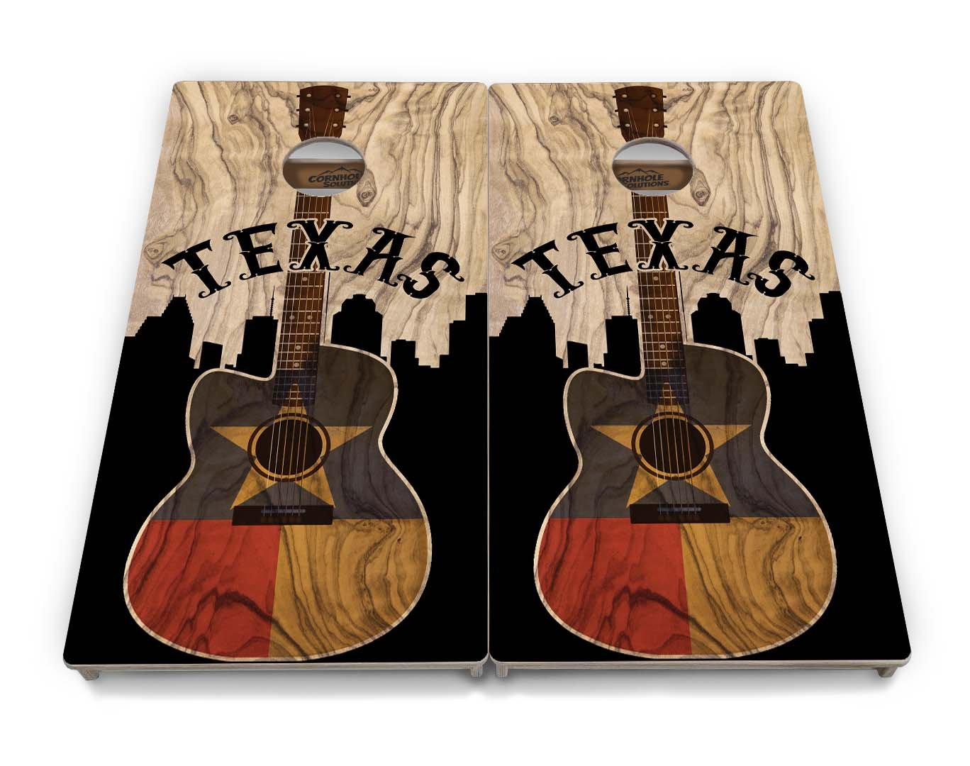 Texas Guitar Cornhole Boards - Professional Tournament Series
