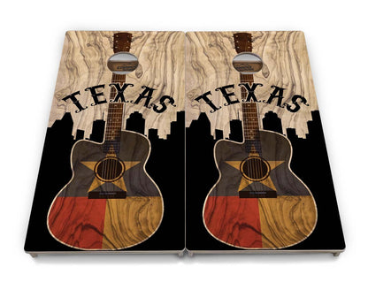 Texas Guitar Cornhole Boards - Professional Tournament Series