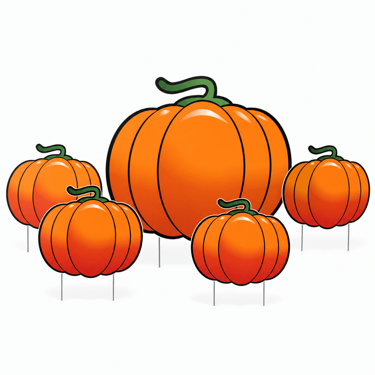 The Great Pumpkin Patch Halloween Yard Card | 6 Piece Set