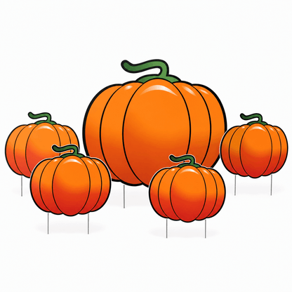 The Great Pumpkin Patch Halloween Yard Card | 6 Piece Set