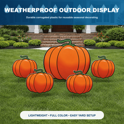 The Great Pumpkin Patch Halloween Yard Card | 6 Piece Set