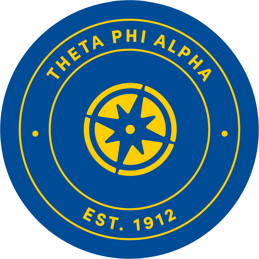 Theta Phi Alpha Sorority Car Decal Sticker - Full Color Circle Logo