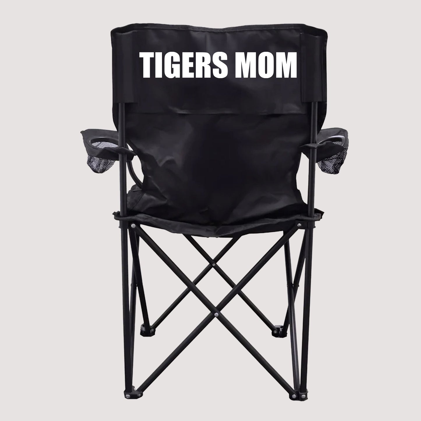 Tigers Mom Black Folding Camping Chair