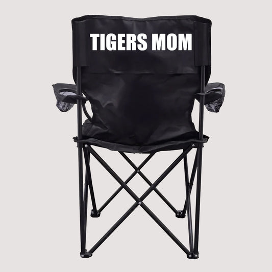 Tigers Mom Black Folding Camping Chair
