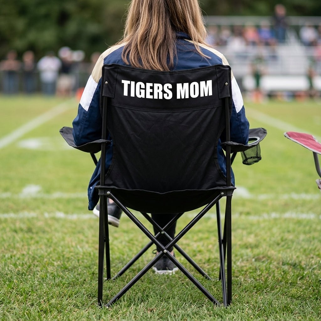 Tigers Mom Black Folding Camping Chair