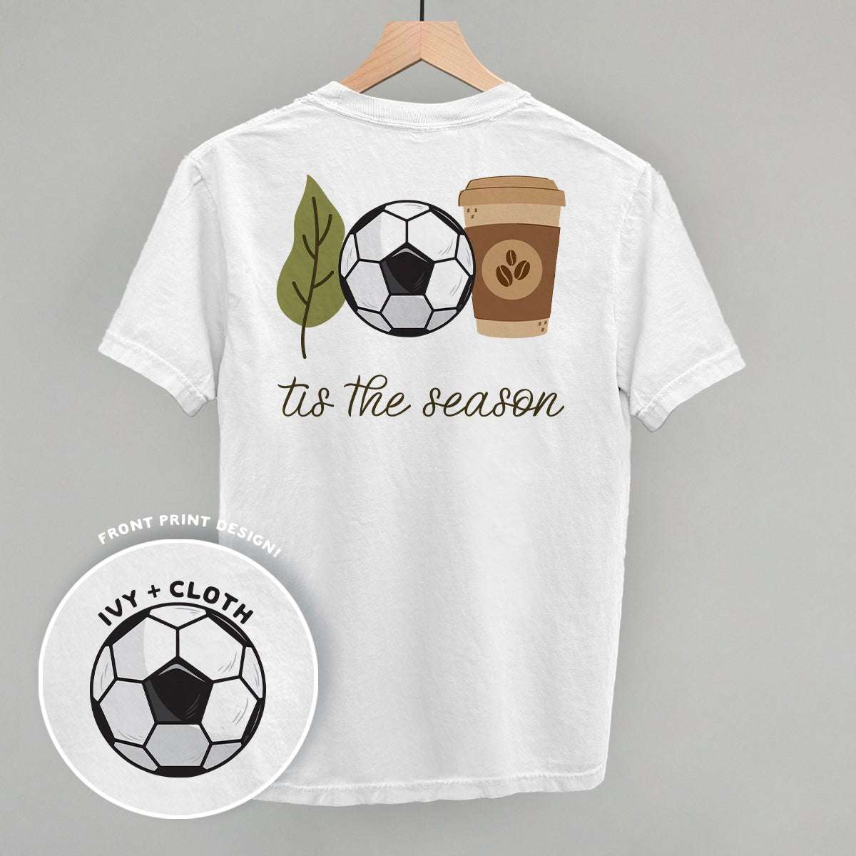 Tis The Season Soccer Doodle (Back Print)