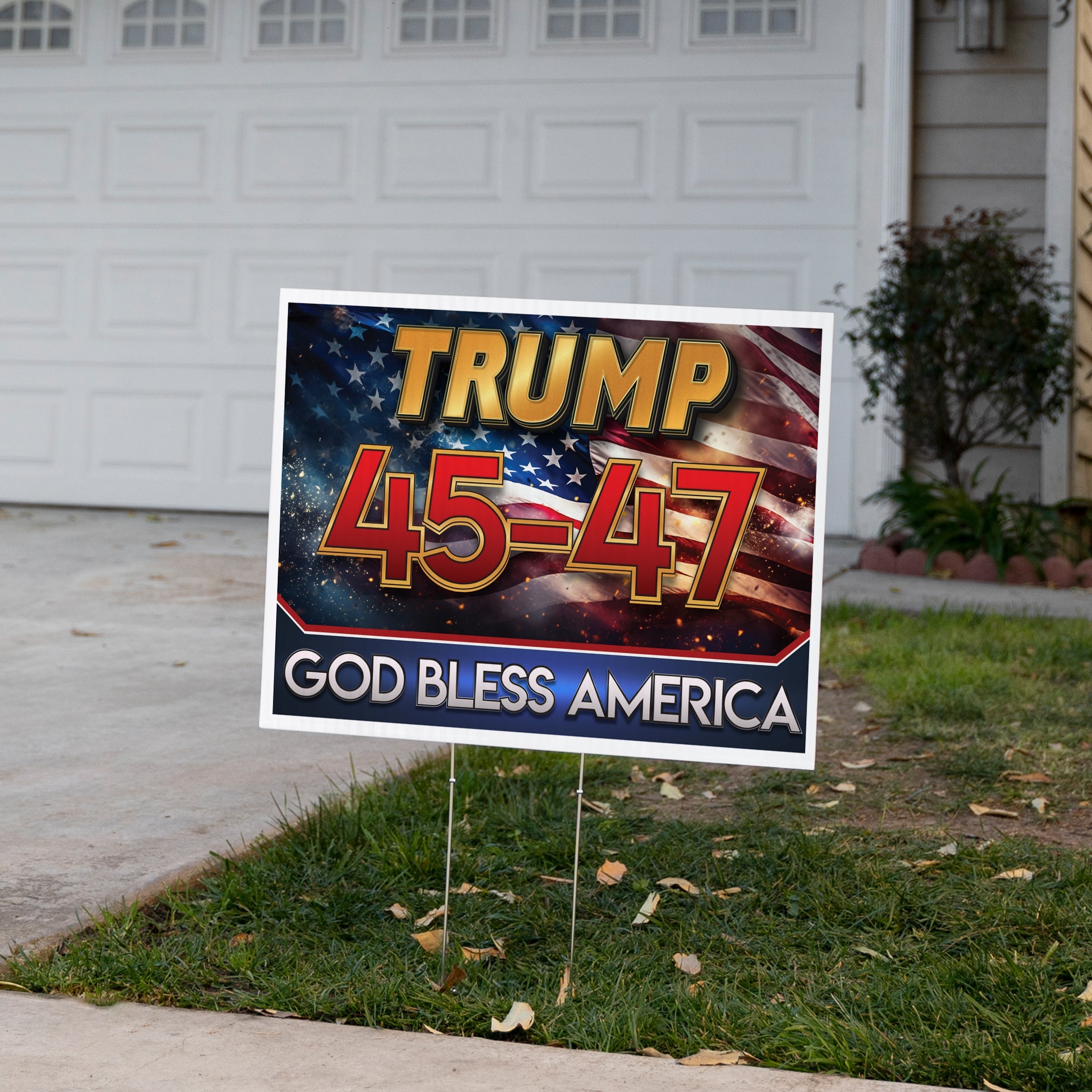 Trump 45-47 Presidential Elect Yard Sign - 18x24 Inch Double-Sided ...