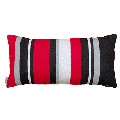 University of Georgia Colors Striped Pillow Cover
