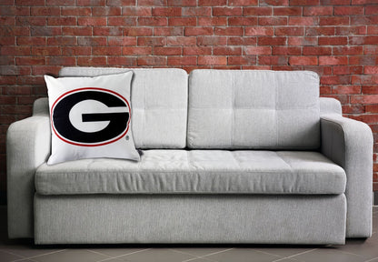 University of Georgia Logo Throw Pillow Cover | GEORGIA