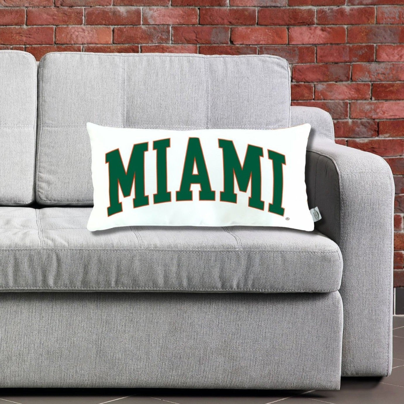 University of Miami Hurricanes Lumbar Pillow Cover