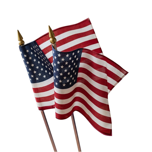USA 4" x 6" Stick Flag