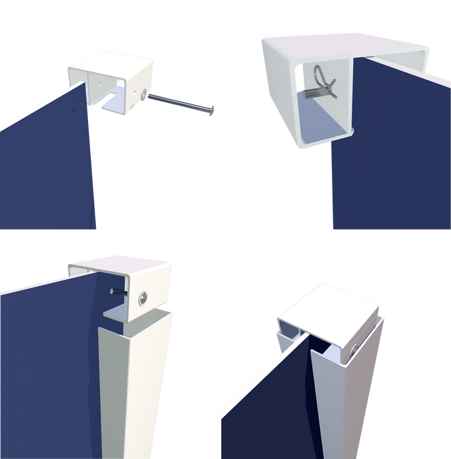 Vinyl Single Rail Sign Frame Kit