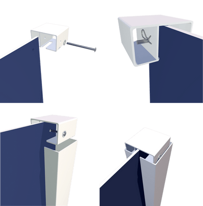 Vinyl Single Rail Sign Frame Kit