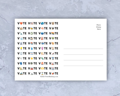 Voter Postcard Variety Pack – 125 Bulk Postcards, 5 Designs