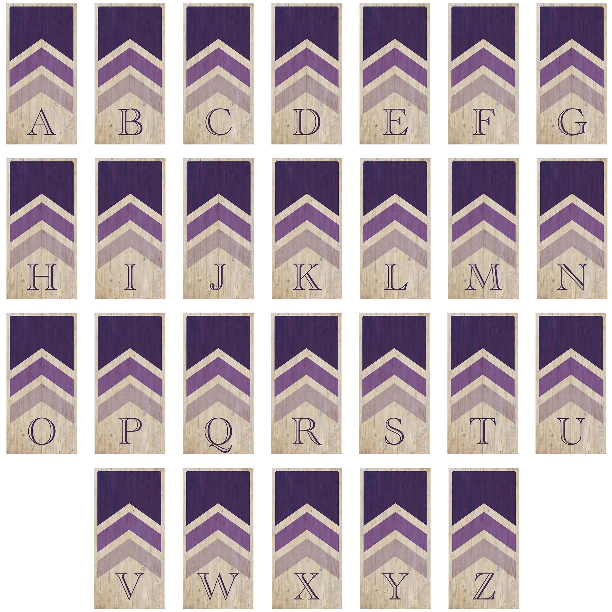 Wedding Arrows Cornhole Boards - Professional Tournament Series - Purple