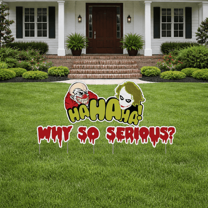 Why So Serious? Batman Joker Halloween Lawn Decoration 4 Piece Set