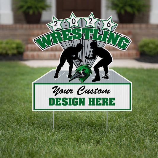 22x22" Wrestler Star Burst Shaped Yard Sign