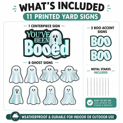 You've Been Booed - Ghostly Halloween Party - 11 Pieces - Boogram