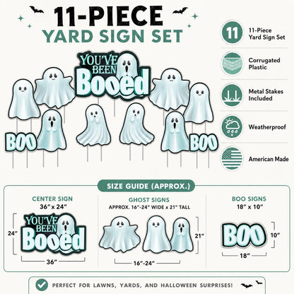 You've Been Booed - Ghostly Halloween Party - 11 Pieces - Boogram