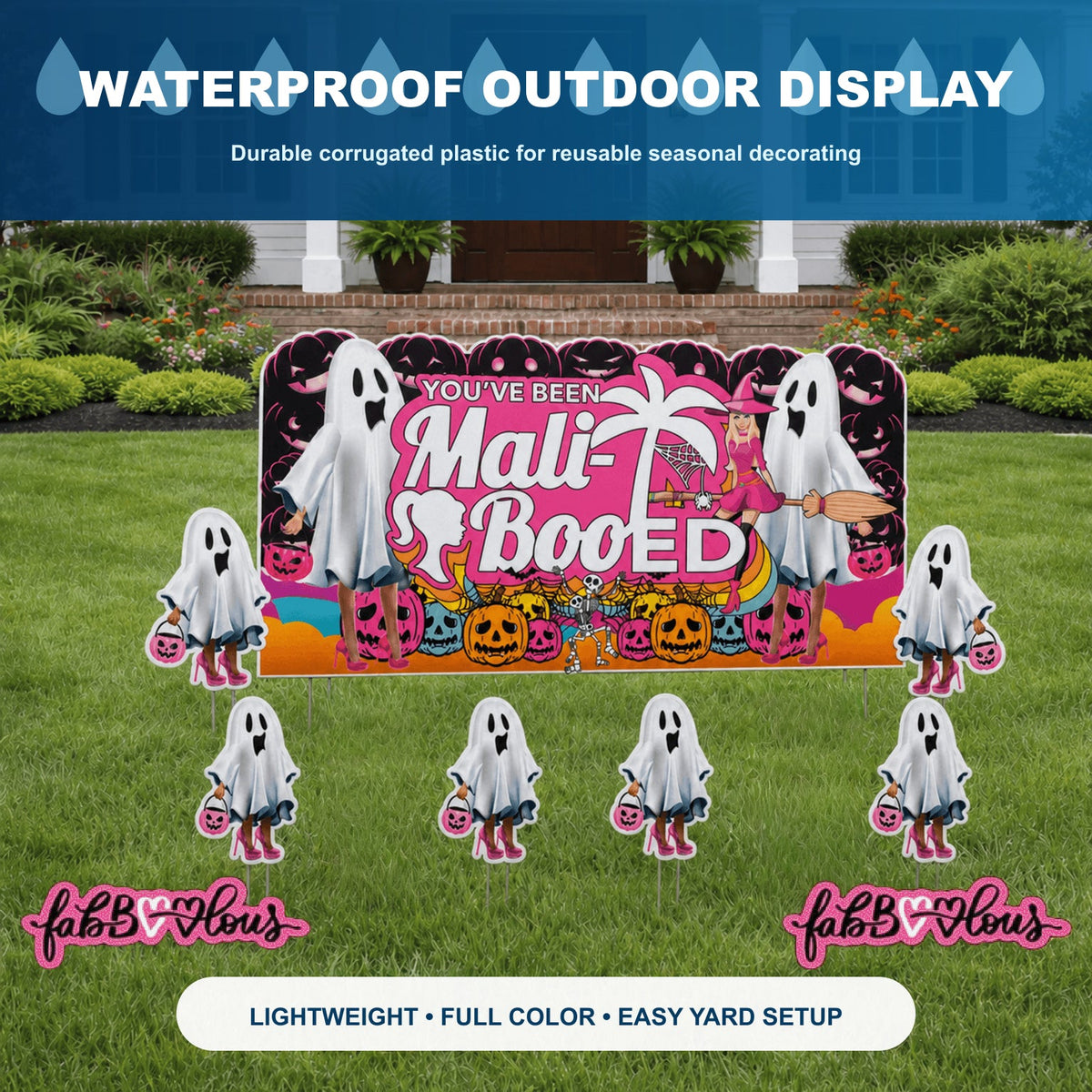 You've Been Booed' Halloween Yard Sign - Mali-Booed