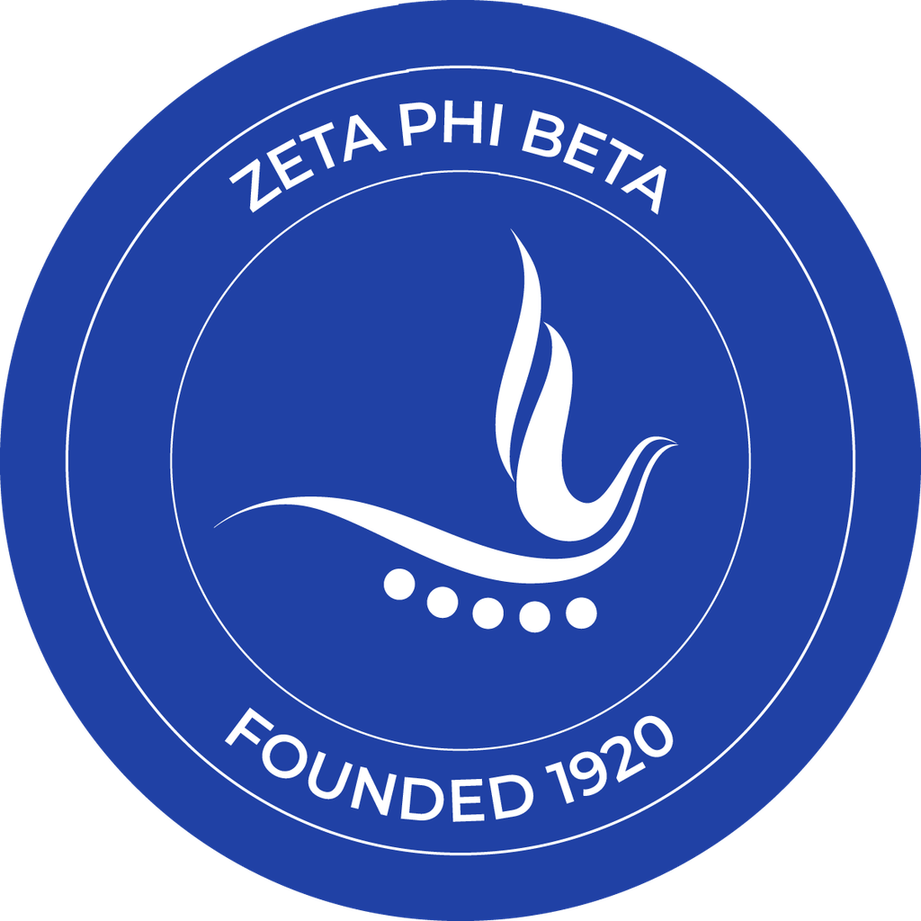 Zeta Phi Beta Sorority Car Decal Sticker - Full Color Circle Logo