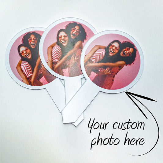 100 Photo Can Coolers and Photo Cupcake Toppers