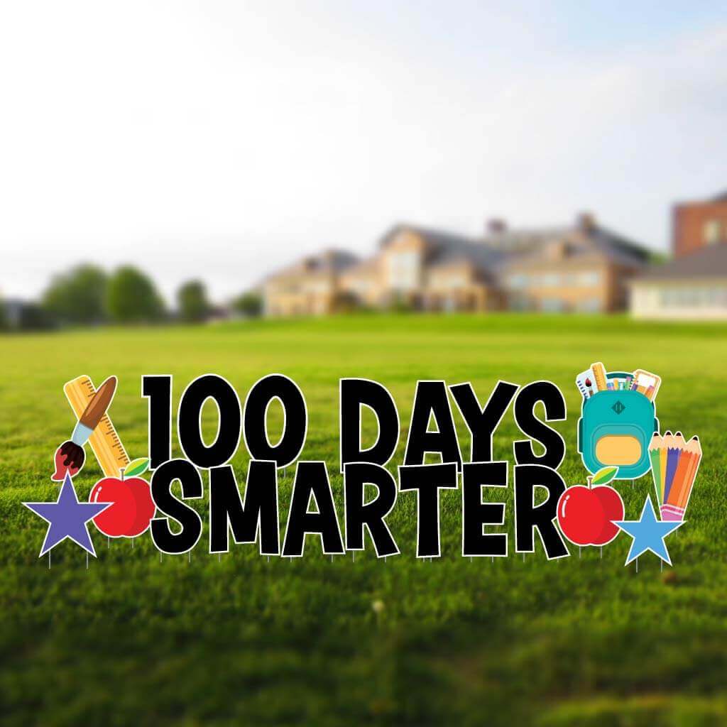 100 Days Smarter Yard Letter Set