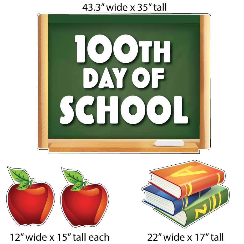 100th Day of School Yard Sign Set