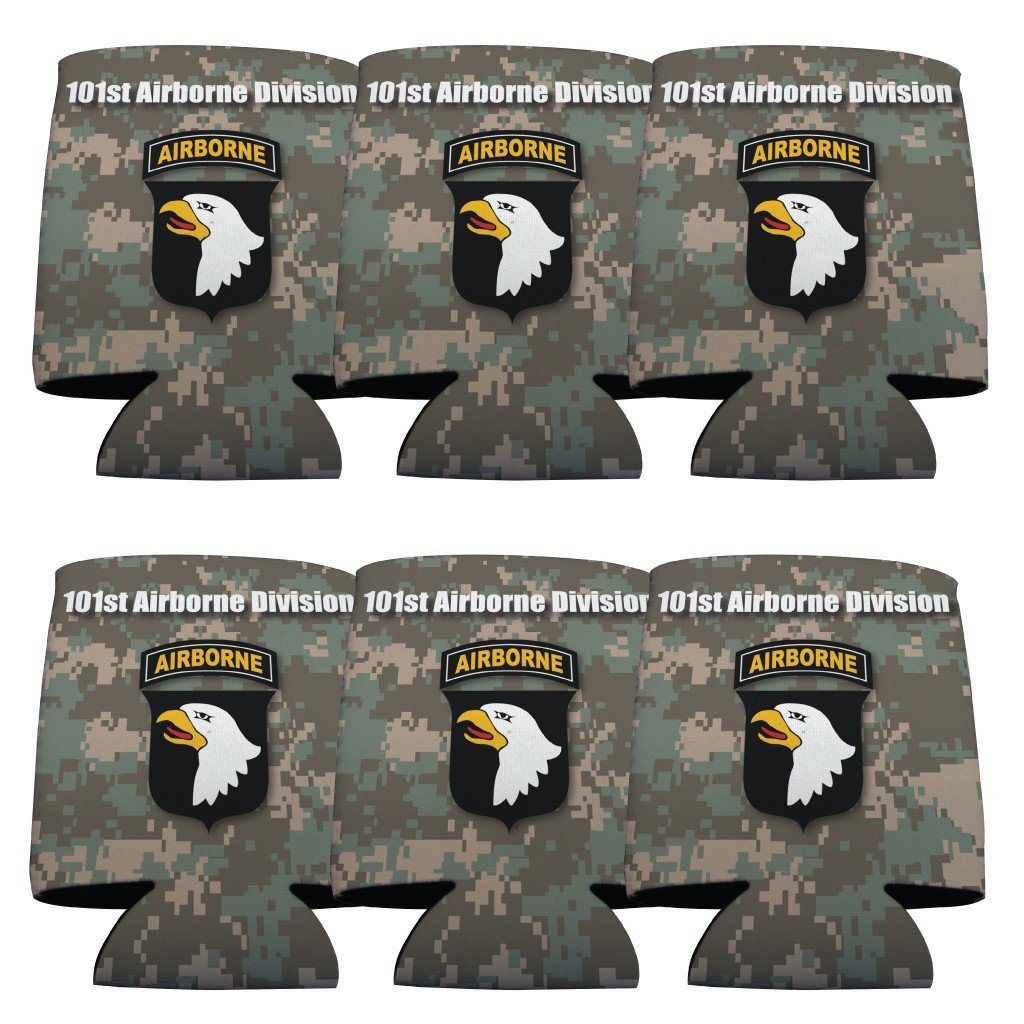 Military 101st Airborne Division Can Cooler Set of 6 - 6 Designs - FREE SHIPPING