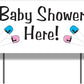 12"x24" Baby Shower Baby Announcement Yard Sign (12444)