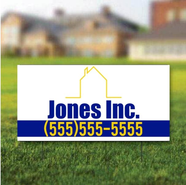 Custom Contractor Yard Signs | 12
