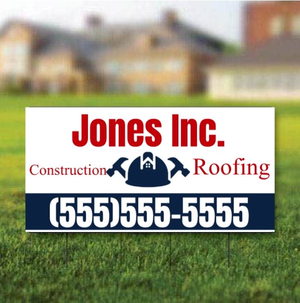 Custom Contractor Yard Signs | 12