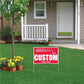 16"x24" Polybag Yard Signs with Wire U Frame
