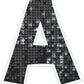 18" Alphabet Yard Card Letters | KG Font | Disco Sparkle | 26 pc Set