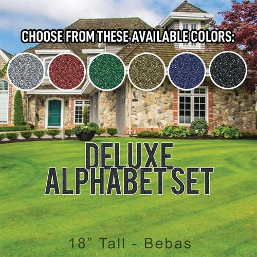 18" Bebas Faux Glitter Deluxe Alphabet Set - 130 pcs