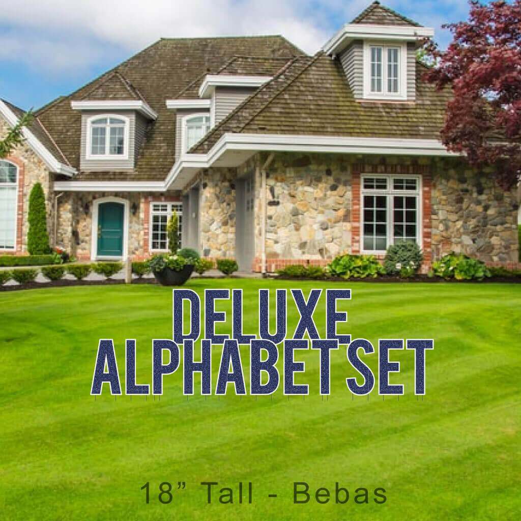 18" Bebas Faux Glitter Deluxe Alphabet Set - 130 pcs