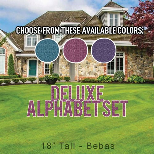 18" Bebas Mermaid Faux Glitter Deluxe Alphabet Set - 130 pcs