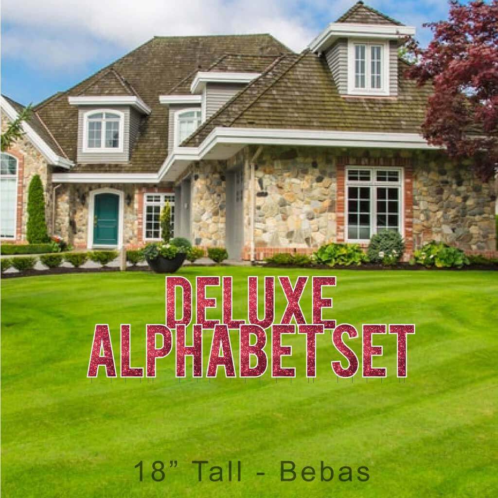 18" Bebas Sparkle Deluxe Alphabet Set - 130 pcs