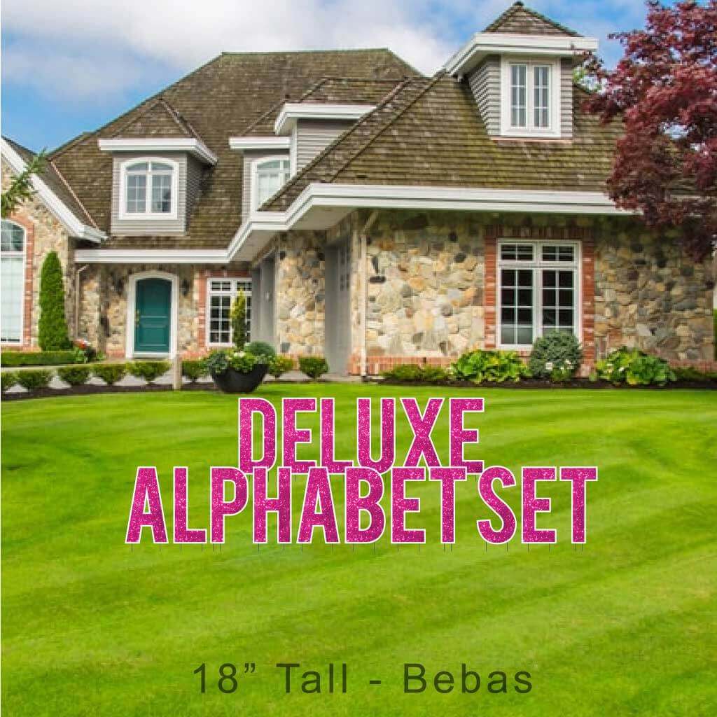 18" Bebas Sparkle Deluxe Alphabet Set - 130 pcs