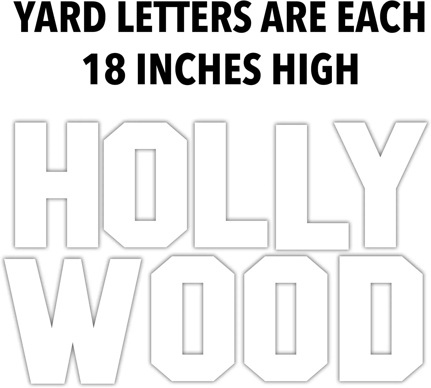 Signu Letters 18-Inch Hollywood Yard Sign Letters | VictoryStore – VictoryStore.com
